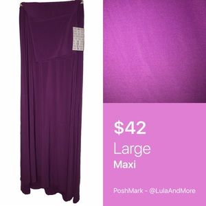 🆕 #16 LuLaRoe Large Maxi Skirt - Slinky - BNWT